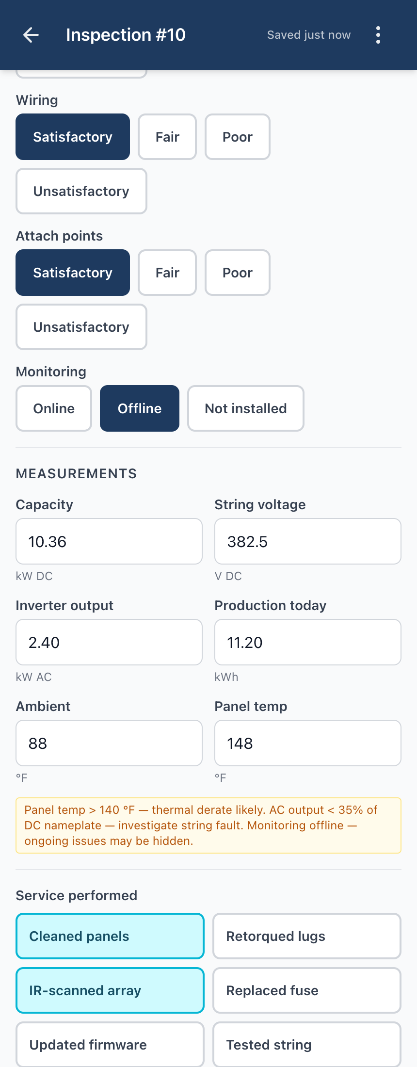 Solar editor — screen 2.